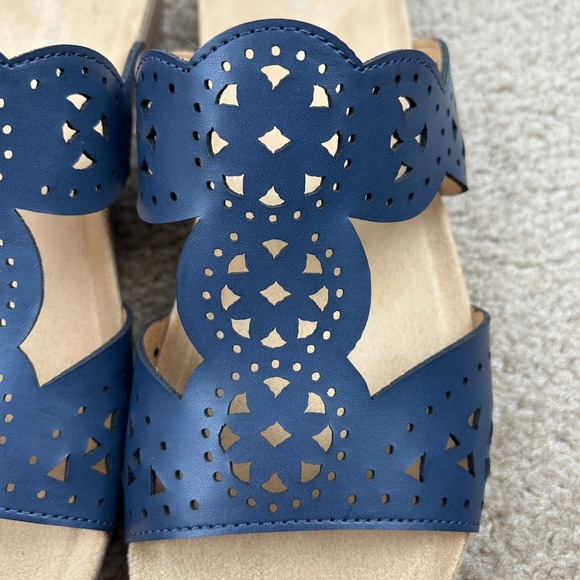 Easy Spirit Women's Brixton 3 Dark Blue Comfort Slip-On Sandals Size 8.5M NEW - Picture 7 of 9